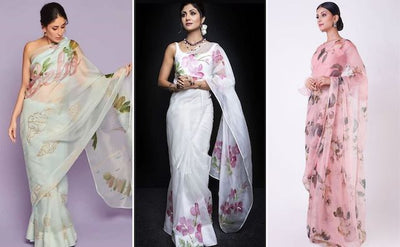 Elegance and classiness tied to one – Organza sarees!