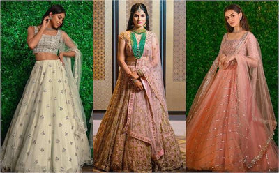 4 Pastel Shade Designer Lehengas That Are Sensational Among Brides Right Now!