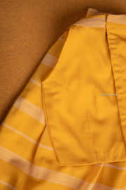 Yellow Skirt with Halter Neck Crop Top - Mini
