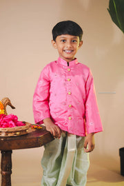 Pink Yadvi Dhoti Set