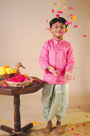 Pink Yadvi Dhoti Set