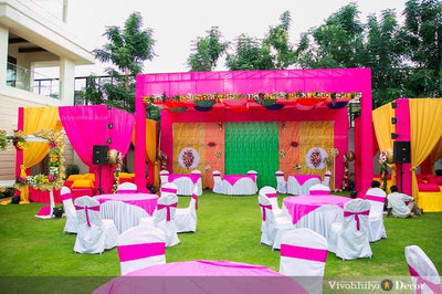 Pocket Friendly Outdoor Decor For Your Colorful Sangeet From Vivahhika!