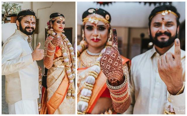The Couple Who Voted On Their Wedding Day!