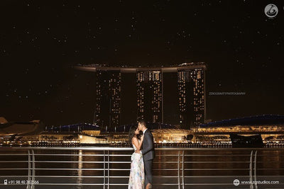 A Love Shoot In The Brilliance Of Singapore's City Lights