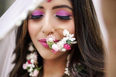 Fabulous floral nose ring ideas for brides!