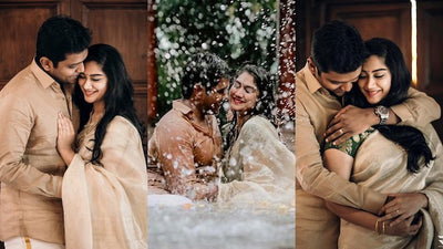 This couple shoot is a beautiful splash of love!