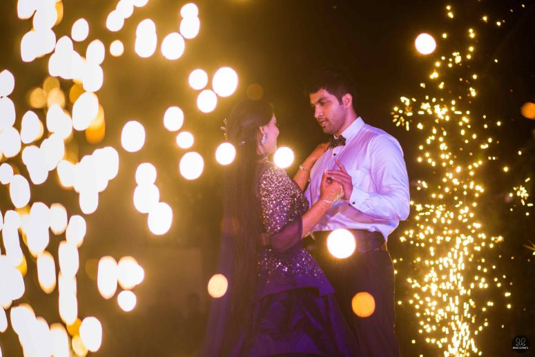 Stylish resort wedding of a Telugu bride and a Tambram groom!