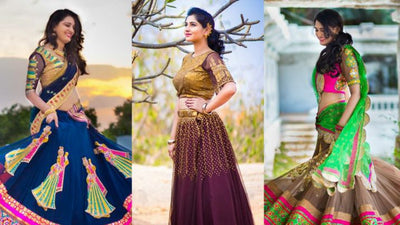 Flirty And Fun! Gorgeous Lehengas And Half Sarees From Sony!