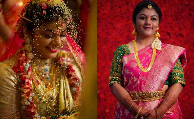 A bride who shopped all across India for her bridal trousseau!