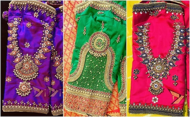 Trending Jewellery Pattern Blouses That You Need To Check Out Right Now!
