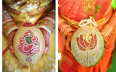 Decorated Coconut Ideas For Your Big Fat South Indian Weddings!