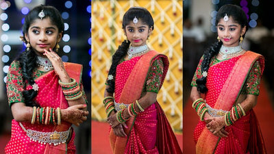 A Charming Little Girl's Half Saree Ceremony - A Grand Affair