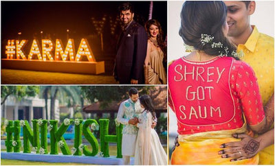 The Most Creative Ways to Display Your Wedding Hashtags!