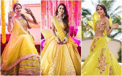 Let The Yellow Trousseau Reflect Your Mood In Your Mehendi Ceremony