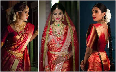 #Shopzters Saree Picks- Red Edition-2