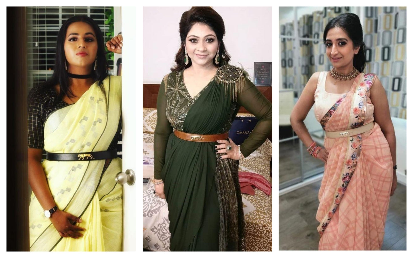 Add quirk to your ensemble adding a simple Sabyasachi belt!