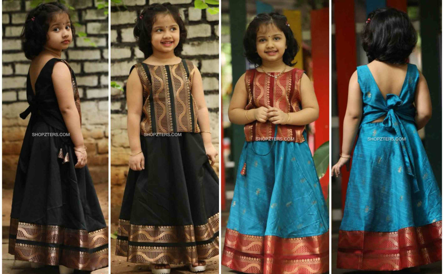 7 Handpicked Vibrant Pattu Pavadais For This Diwali !