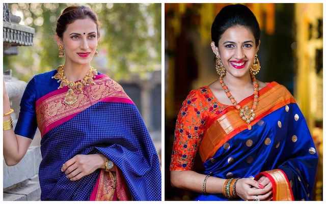 #Shopzters Saree Picks- Dark Blue Edition!