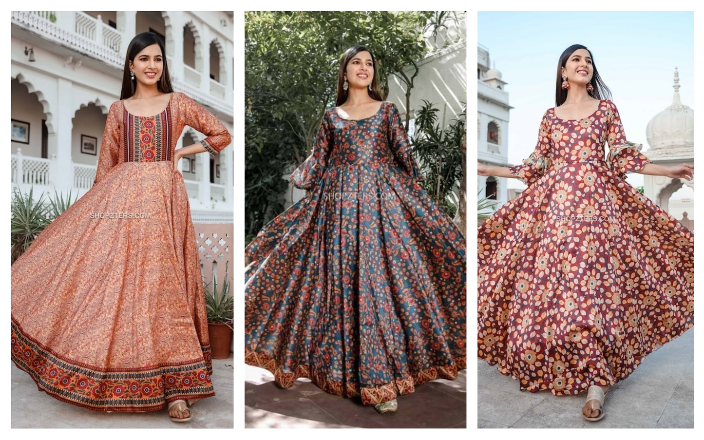 Twirl With Asthetic Kalamkari Anarkalis