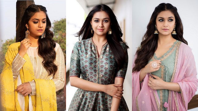 Actress Keerthi Suresh Shows Us How To Style Our Salwars Right!