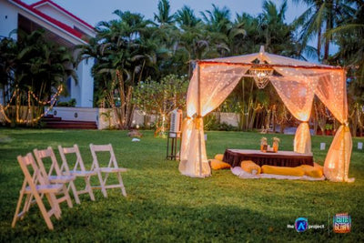 Ethereal Decor Inspiration Board For An Outdoor Cocktail Reception