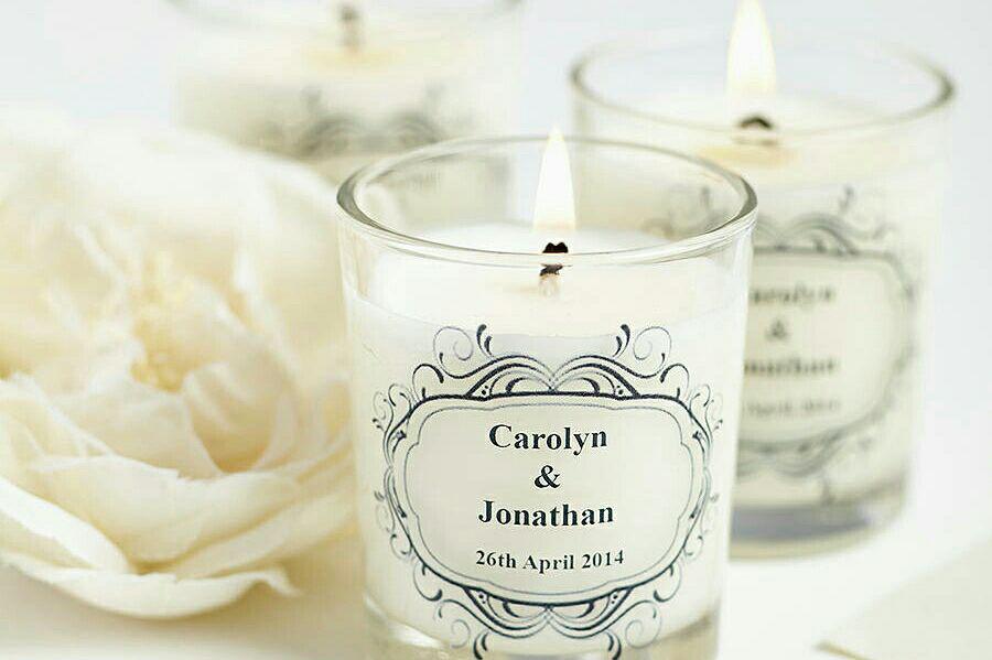 Yellow Candles - Return gifts personalized for Baptism . .... | Facebook