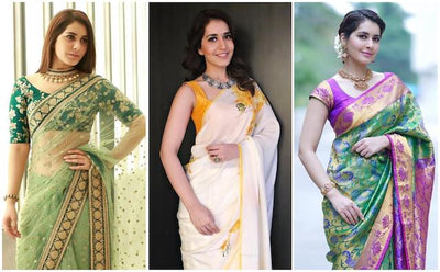 10 Sarees To Steal From Actress Raashi Khanna’s Wardrobe!