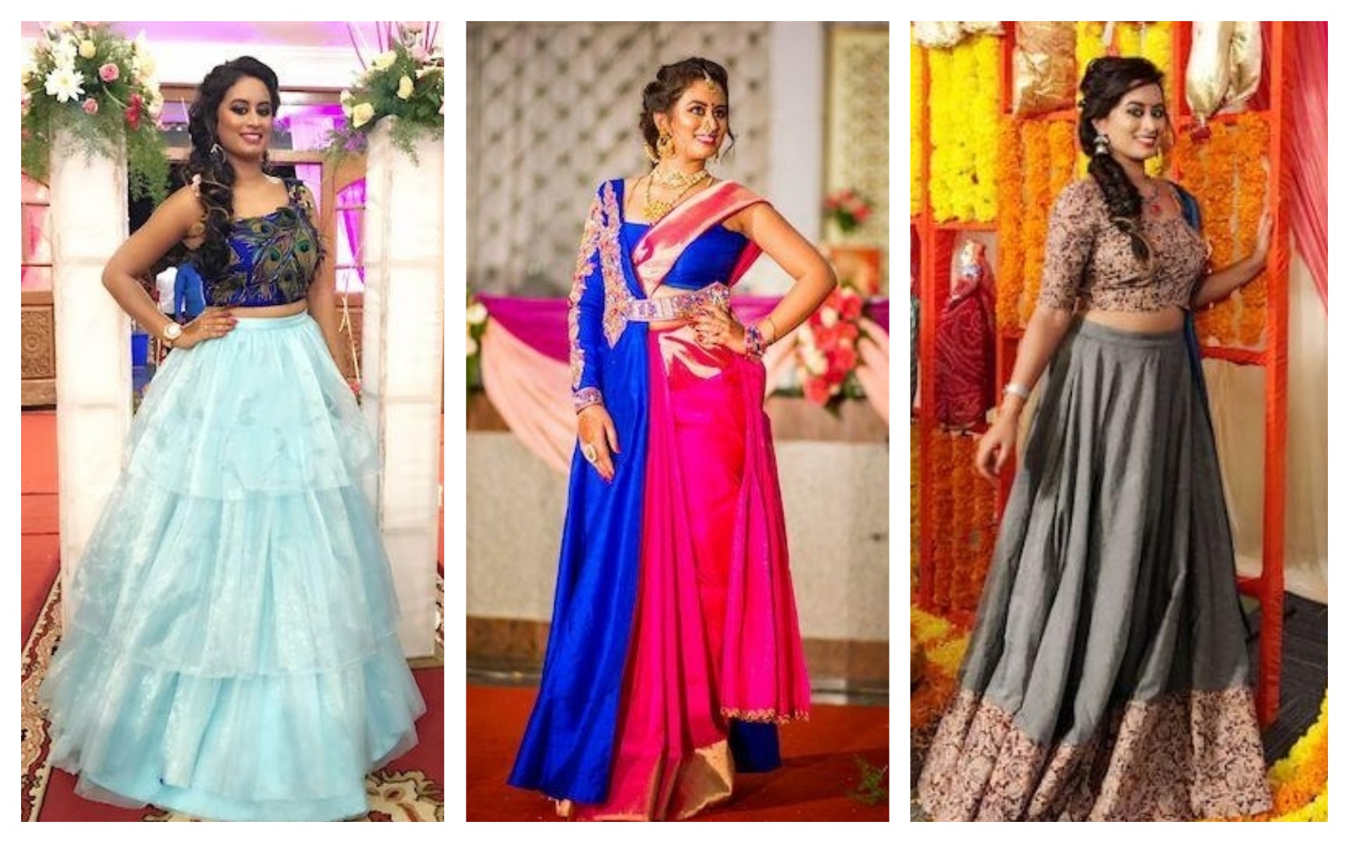 DIY: Convert Old Saree Into डिजाइनर lehenga and Blouse| | Lehenga saree  design, Saree dress, Plain chiffon saree