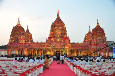 Angkor Wat Inspires A Unique Wedding Mandap Decor!