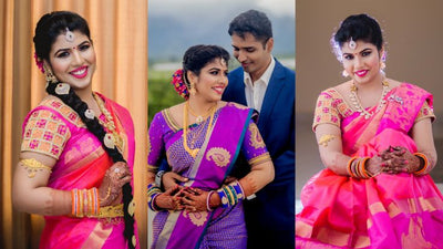A Delightful Engagement Of A Bride In Pink And Purple