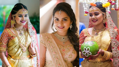 An Uber Stylish Telugu Wedding With The Bride in Gold