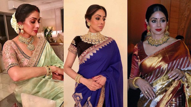 Times When Actress Sri Devi Gave Us Top-Notch Saree Goals