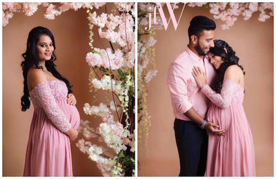 A Beautiful Floral Maternity Shoot For The Ever-Graceful Actress Suja Varunee!