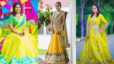 Be The Sunshine Of The Event In These 15 Yellow & Lime Green Lehengas