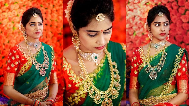 A Classy And Super Glitzy Telugu Engagement