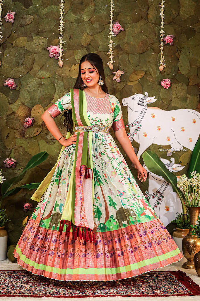 Poonam Designer Dollar Gown Vol 2 Chikan Rayon Gown With Banarasi Dupatta  Wholesaler Surat