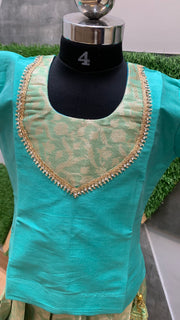 Sea Green Tissue Silk Dress