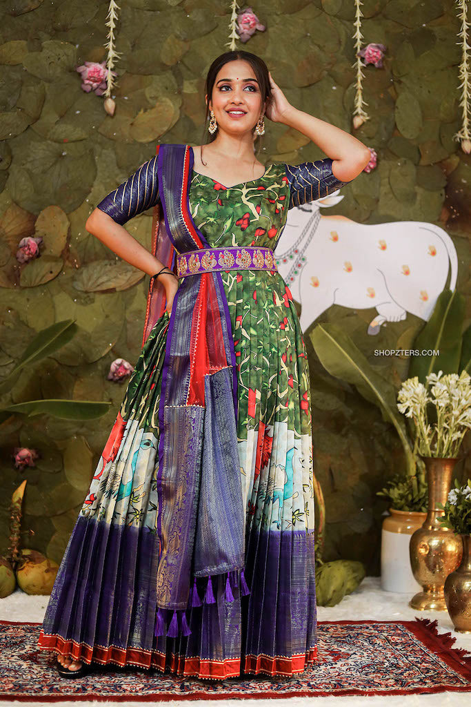 Designer Banarasi Silk Dress Material at Rs.419/Piece in surat offer by  Jency Enterprise