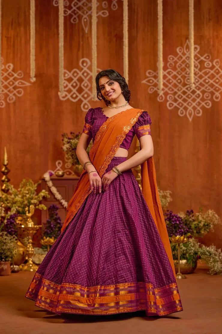 Purple Lehenga Set