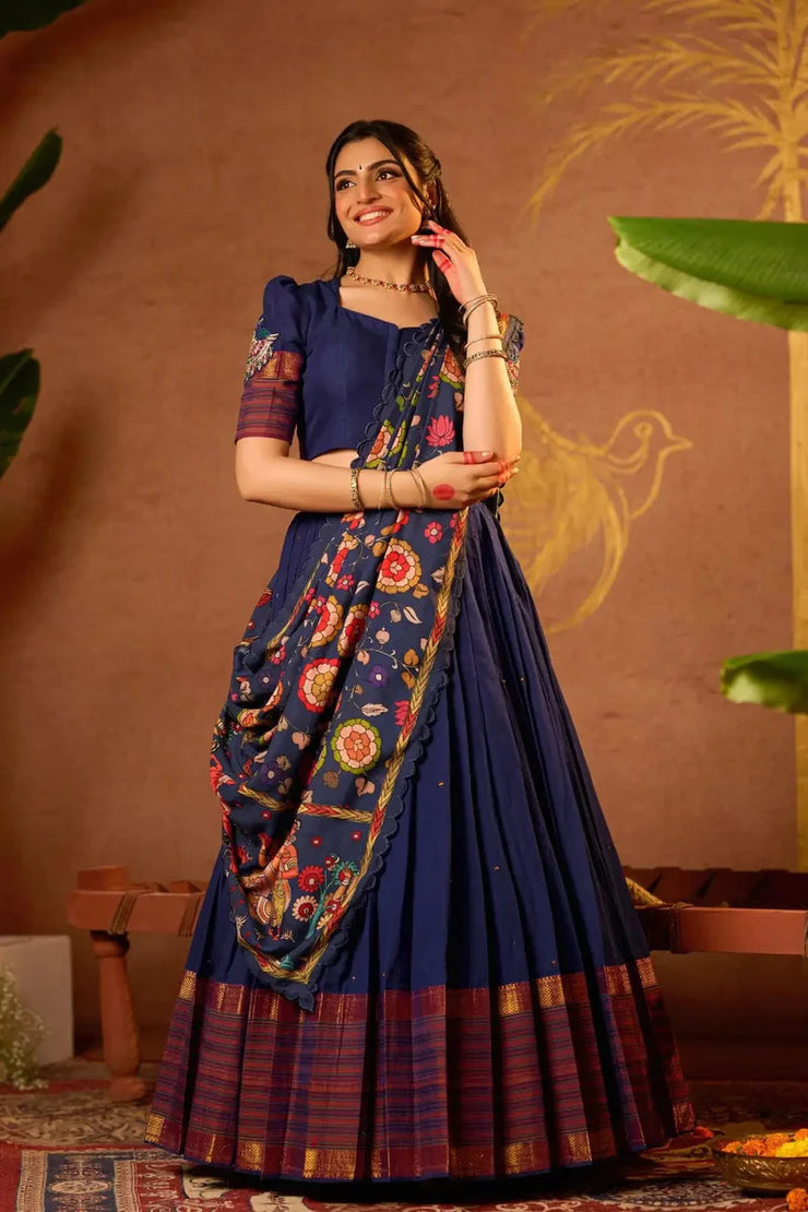 Blue Lehenga Set