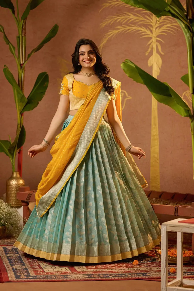 Yellow Lehenga Set