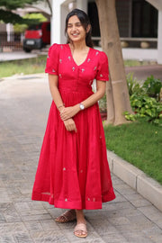 Red Midi Dress