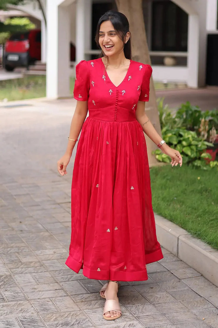 Red Midi Dress