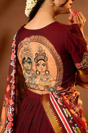 Maroon Lehenga Set