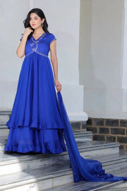 Royal Blue Anarkali Dress