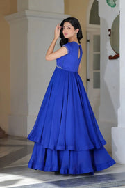 Royal Blue Anarkali Dress