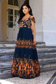 Navy Blue Maxi Dress