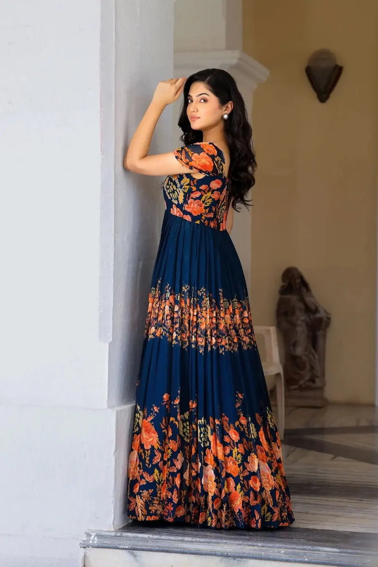 Navy Blue Maxi Dress