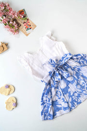 White and Blue Dress Mini