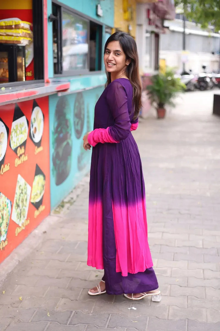 Purple Kurta Set